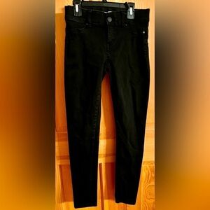 Juicy Couture Black Skinny Jeans Size 0 Y2K Minimalist School Orchestra Teen